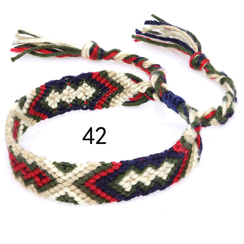 Nepal Ethnic Style Woven Rainbow Bracelet