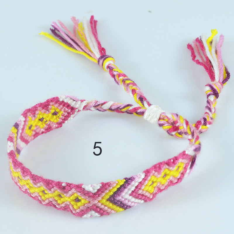 Nepal Ethnic Style Woven Rainbow Bracelet