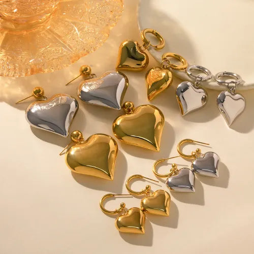 Peach Heart Pendant Earrings Fashion Classic High-grade Temperament Niche Love Earrings Jewelry