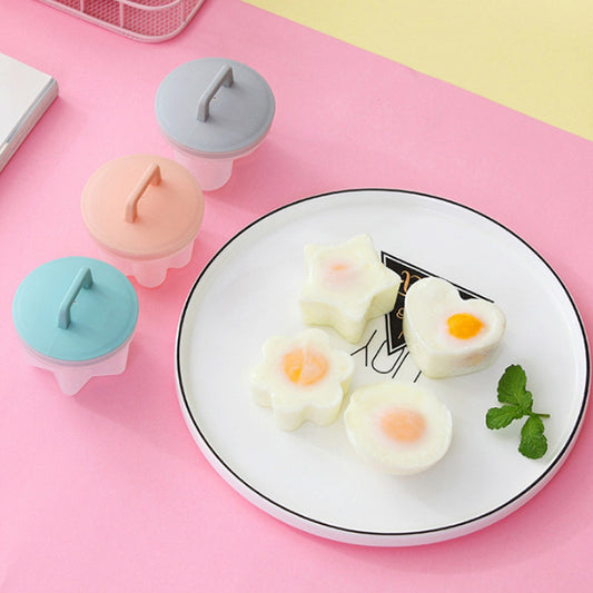 In Stock Household Baby's Breakfast Food Poached Egg Boiled Egg Grinder Heart Cartoon Jelly Pudding Steamed Egg Mould