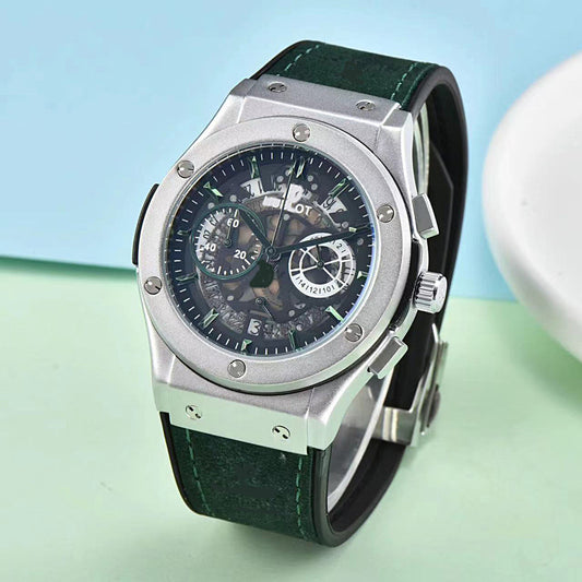 European Men&amp;#039;s Quartz Multi-functional Six-pin Sweep Second Calendar Watch