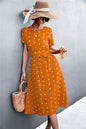 Summer Polka Dot Breasted Dress