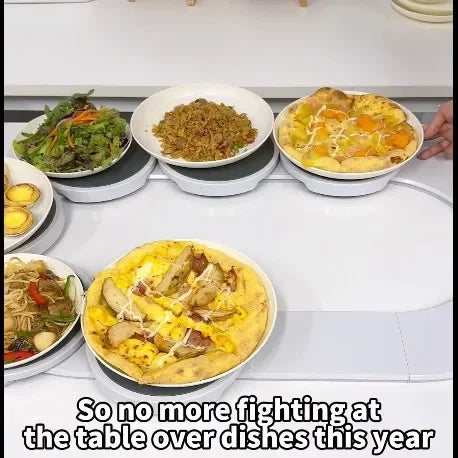 Amazon TheLazy Susan Revolution Table Rotating Meal Tray Portable Rotating Tray