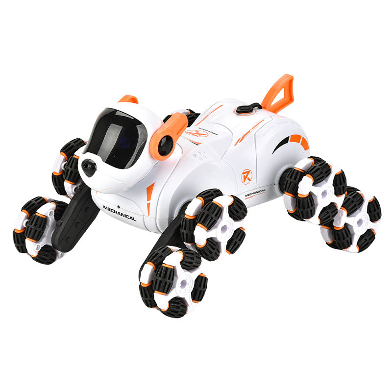 Intelligent Voice Control Robot Dog Remote Control Children's Toy Light Sound Effect Spray Programming Puppy Stunt Boy Mechanical Dog