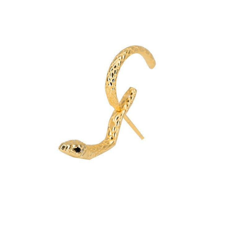 European And American Cross-border Snake-shaped Earrings Female Exaggerated Design Sense Niche Animal Fashion Multi-wear Earrings Personality Fashion Metal