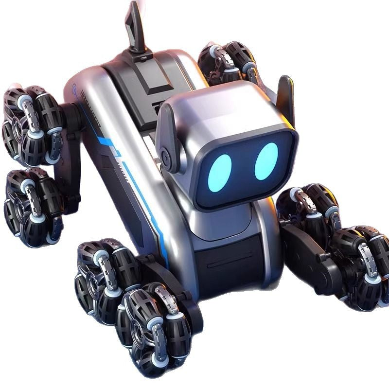 Mechanical Eight-wheel Robot Dog Hand Sensing Remote Control Four-wheel Drive Car Electric Robot Boys And Girls Stunt Children's Toys