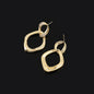 Metal Micro-inlaid Geometric Eardrop Earrings Elegant Earrings
