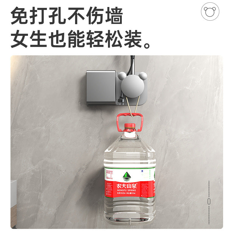 Bathroom Lazy Hair Dryer Shelf Wall-mounted Punch-free Hair Dryer Bracket Hands-free Hair Dryer To Free Your Hands