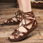 Casual Soft Bottom Non-slip Roman Leather Sandals