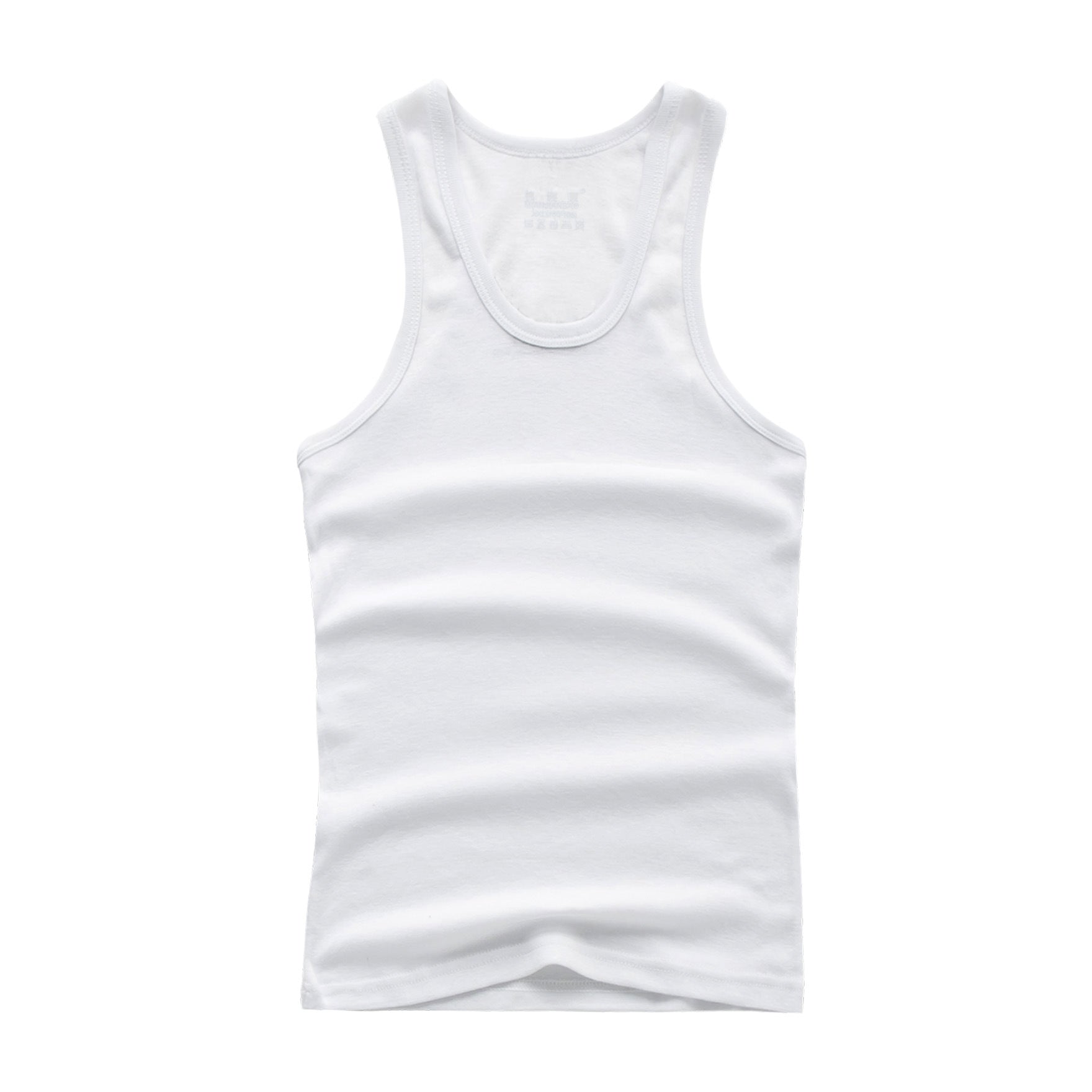 100 Cotton Men's Summer Vest Youth Sports Slim-fit Trendy Men's Undershirt Base Shirt Xinjiang Cotton Fitness Vest