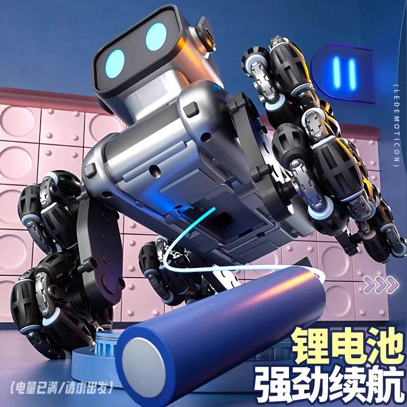 Mechanical Eight-wheel Robot Dog Hand Sensing Remote Control Four-wheel Drive Car Electric Robot Boys And Girls Stunt Children's Toys