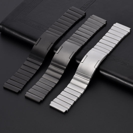 Suitable For Huawei Watch3pro/gt2 Pure Titanium Metal Ultra-light Bamboo Fast Release Belt Watch Accessories Pure Titanium Strap
