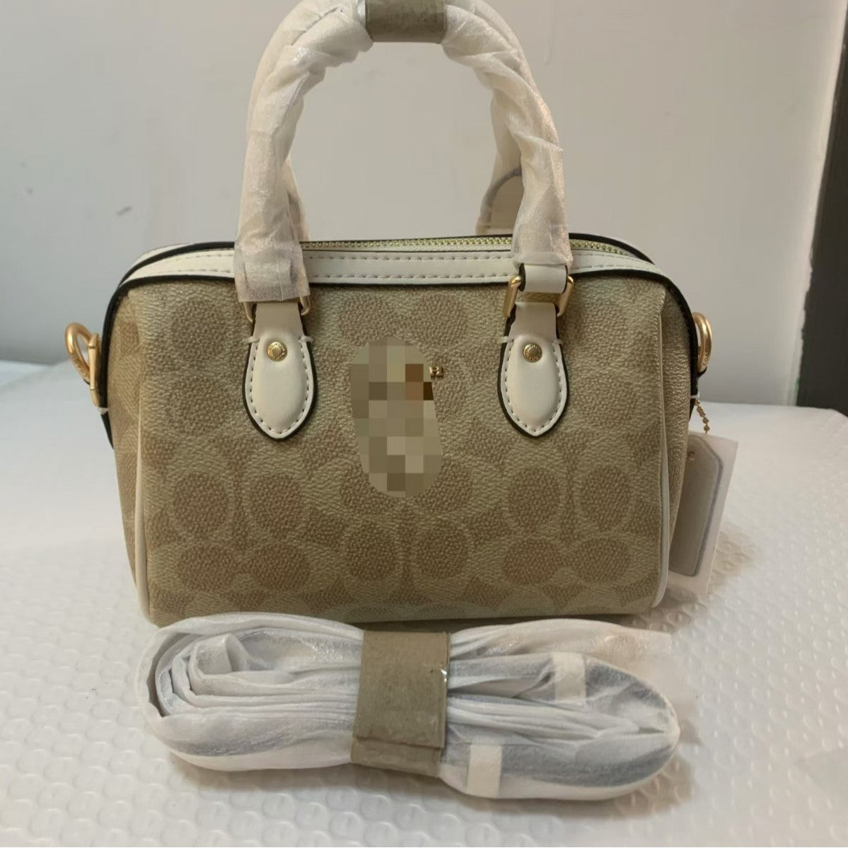2024 Family Classic Fashionable Shoulder Mini Printed Pillow Bag All-match Portable Women's Bag Crossbody Boston Women's Bag