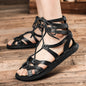 Casual Soft Bottom Non-slip Roman Leather Sandals
