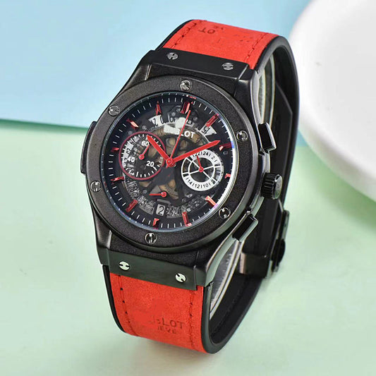 European Men&amp;#039;s Quartz Multi-functional Six-pin Sweep Second Calendar Watch