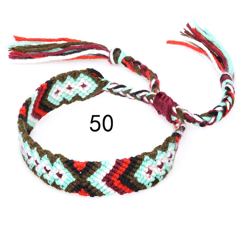 Nepal Ethnic Style Woven Rainbow Bracelet