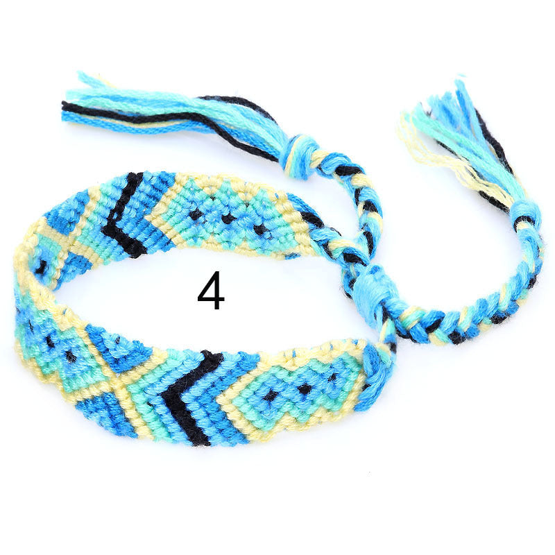 Nepal Ethnic Style Woven Rainbow Bracelet