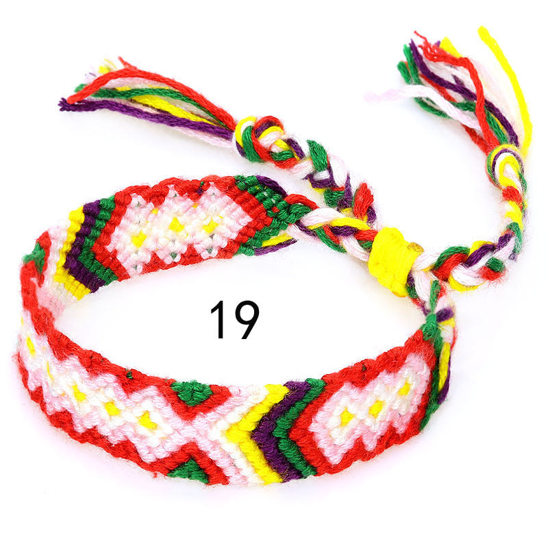 Nepal Ethnic Style Woven Rainbow Bracelet