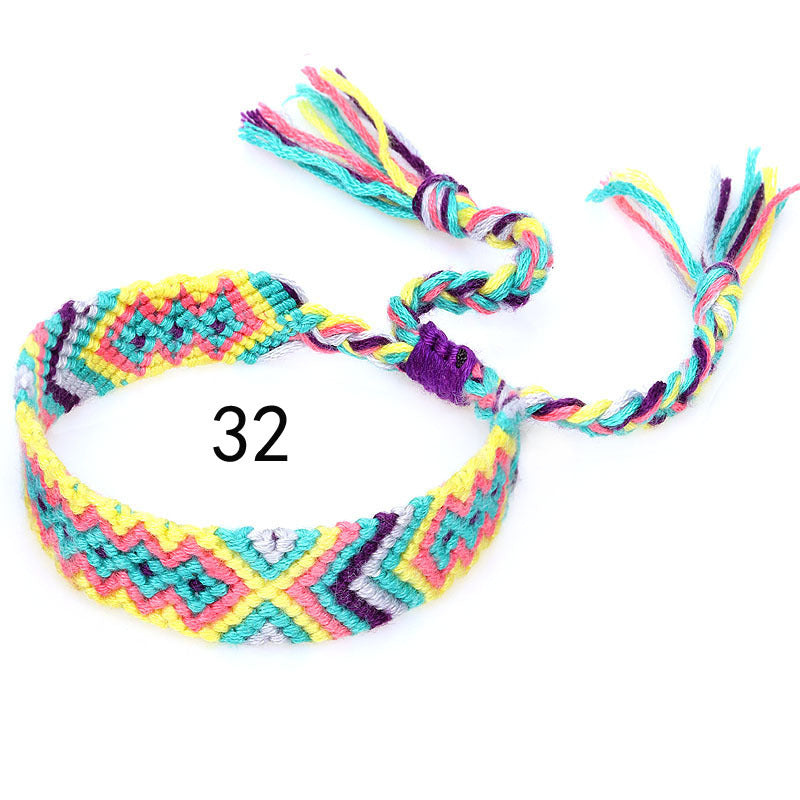 Nepal Ethnic Style Woven Rainbow Bracelet