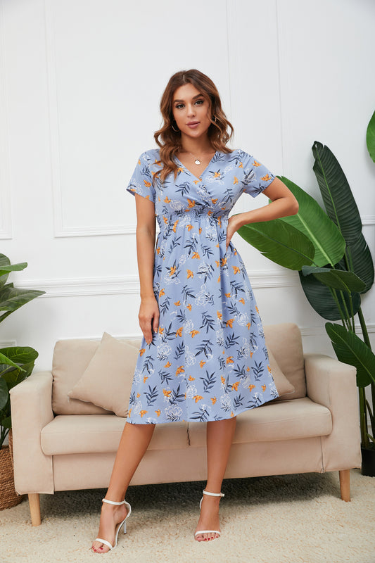 New Women's Chiffon Print Dress Bohemia