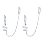 European And American Luxury Zircon Snake Stud Earrings