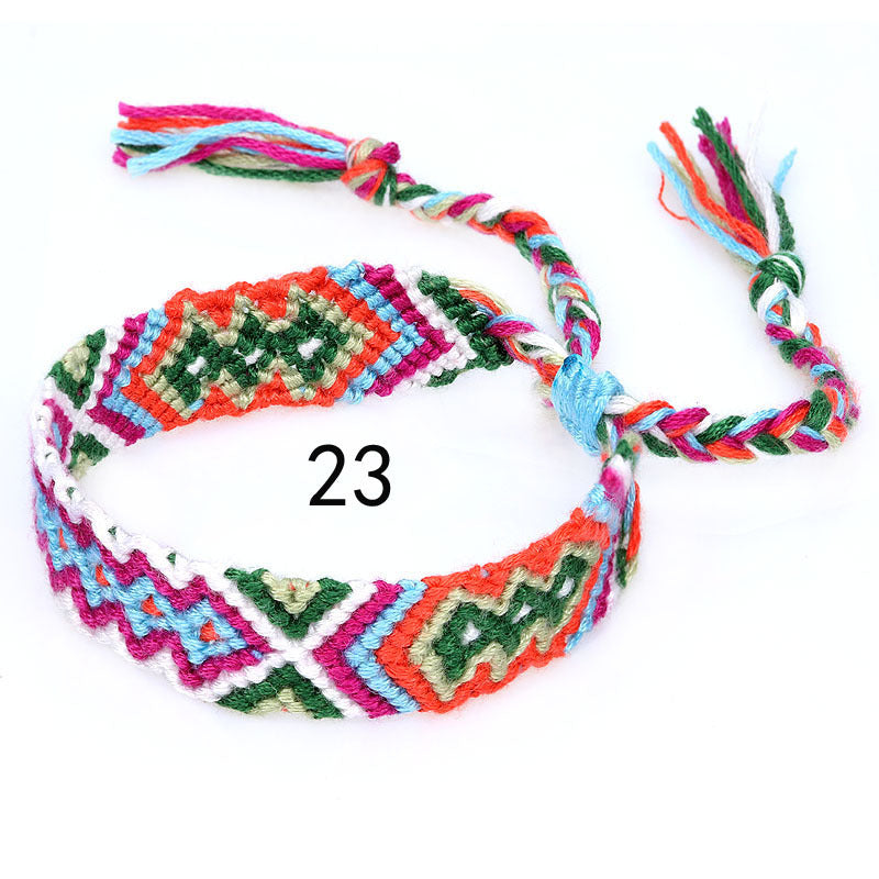 Nepal Ethnic Style Woven Rainbow Bracelet