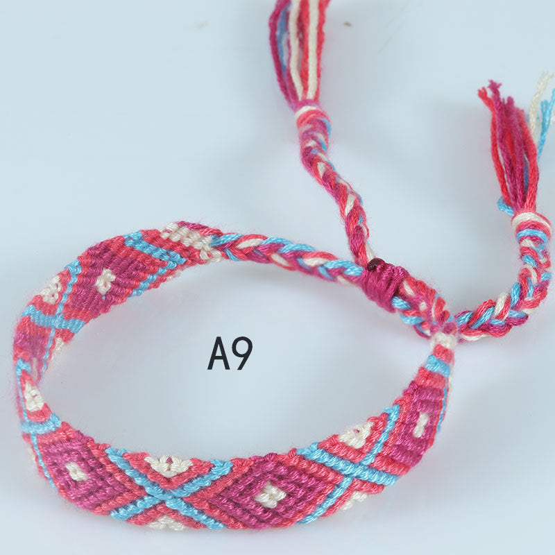 Nepal Ethnic Style Woven Rainbow Bracelet