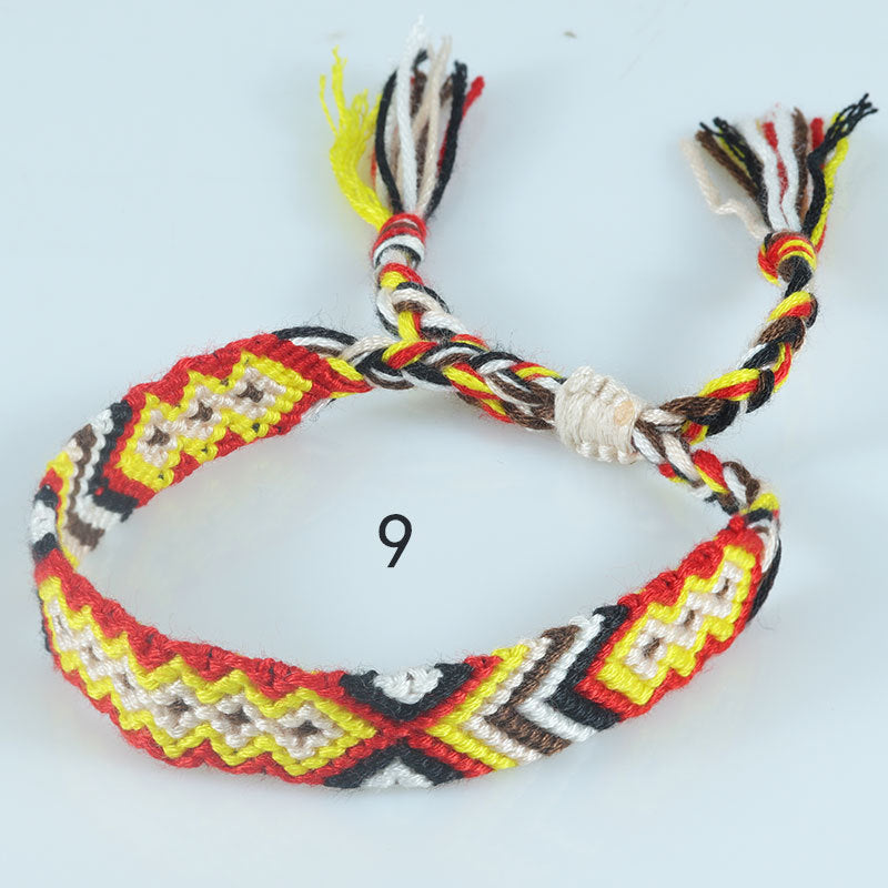Nepal Ethnic Style Woven Rainbow Bracelet