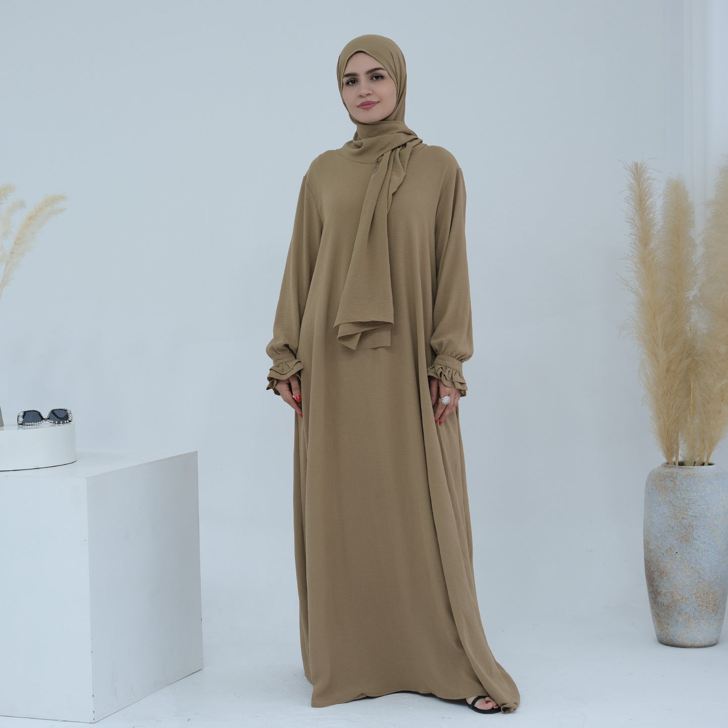Middle East Dubai Turkey Headscarf Dress