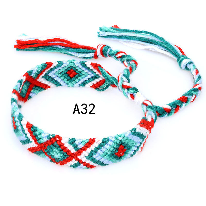 Nepal Ethnic Style Woven Rainbow Bracelet