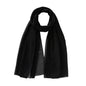Women's Pure Color Pearl Chiffon Bubble Scarf Gauze Scarf