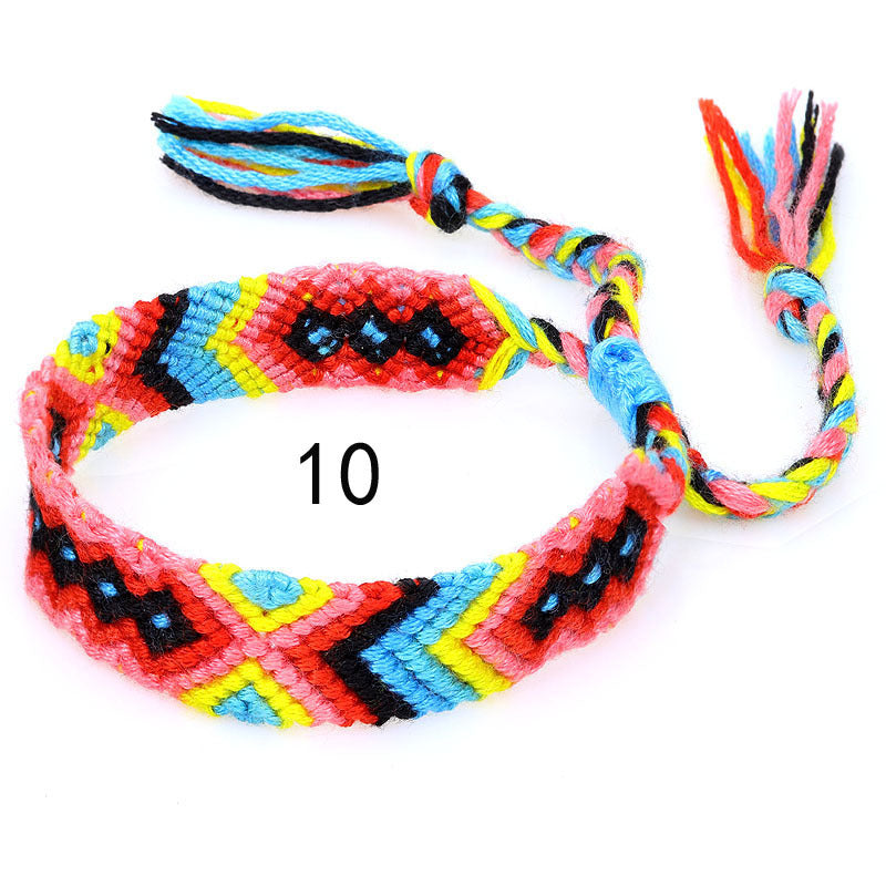 Nepal Ethnic Style Woven Rainbow Bracelet