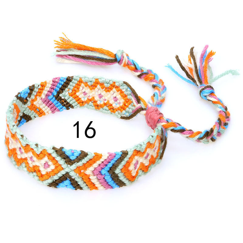 Nepal Ethnic Style Woven Rainbow Bracelet