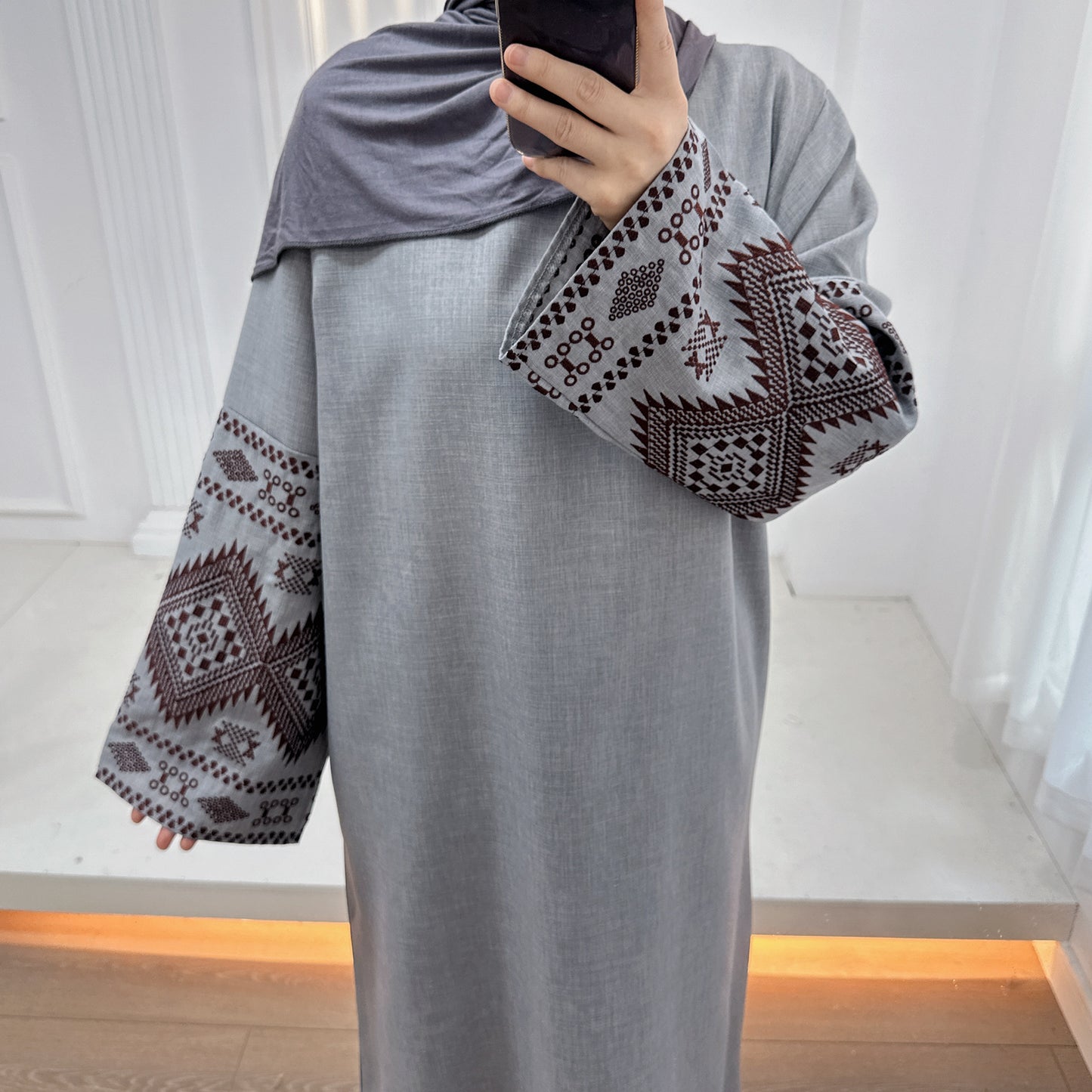 Fashion Embroidered DUBAI Turkish Party Robe