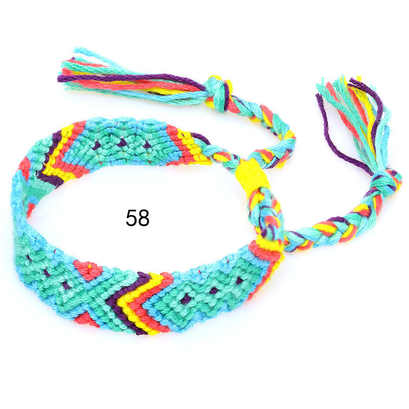 Nepal Ethnic Style Woven Rainbow Bracelet
