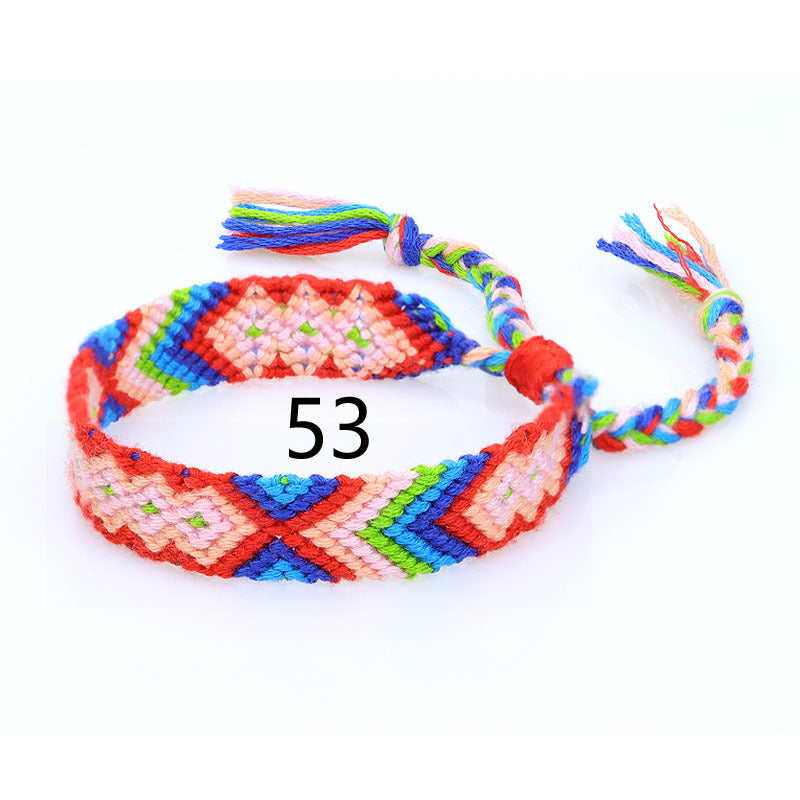 Nepal Ethnic Style Woven Rainbow Bracelet