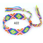 Nepal Ethnic Style Woven Rainbow Bracelet