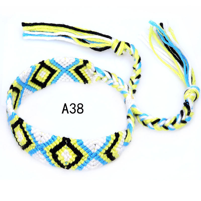 Nepal Ethnic Style Woven Rainbow Bracelet