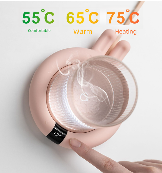 Constant Temperature Household Heating Coaster Office Dormitory Desktop Insulation LED Touch Three Gear 55 Degrees Automatic Constant Temperature