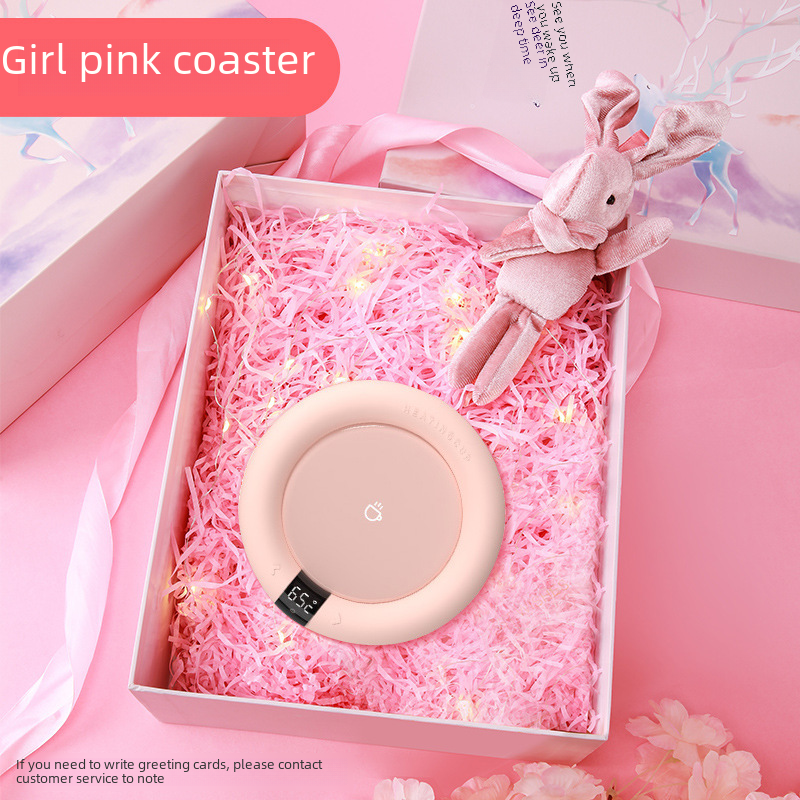 Constant Temperature Household Heating Coaster Office Dormitory Desktop Insulation LED Touch Three Gear 55 Degrees Automatic Constant Temperature